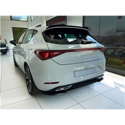 Rear bumper lip for SEAT Leon Hatchback IV (KL) FR 5D 2020- | Black ABS