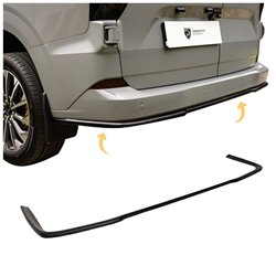 Rear bumper lip for Ford Transit Custom II (V710) 2023- | Black ABS