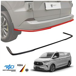 Rear bumper lip for Ford Transit Custom II (V710) 2023- | Black ABS