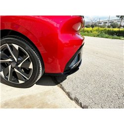 Rear bumper lip for Peugeot 308 Hatchback III P5 P51/P52 2022- Black ABS