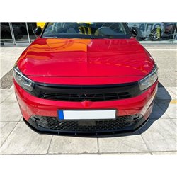 Front splitter for Opel Corsa Hatchback F (G2J0 | U) FL 2023- Black ABS
