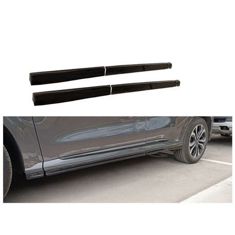 Side skirt extensions for Ford Puma II (J2K) ST-Line 2020- | Black ABS