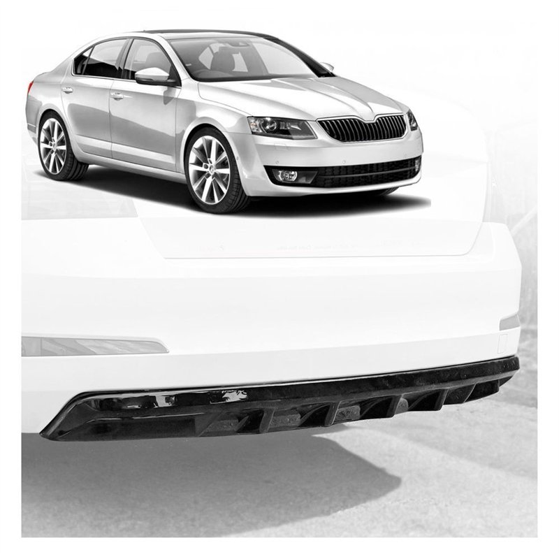 Rear bumper lip for Skoda Octavia Liftback III 5E PRE-FL 2013-2016 ABS