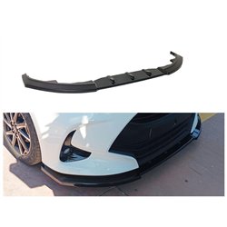 Front splitter for Toyota Yaris Hatchback IV (XP210) 2020- | Black ABS