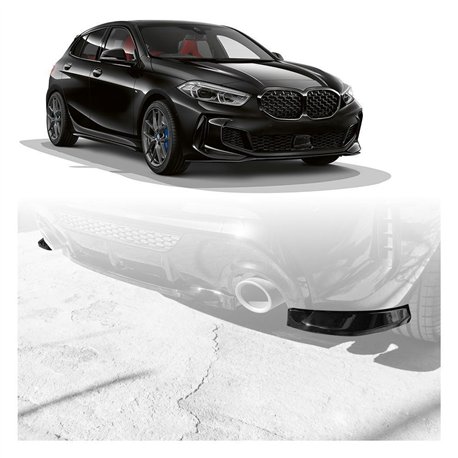 Rear bumper lip for BMW 1 Series Hatchback F40 M Performance 2019-2024 ABS