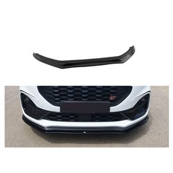Front splitter for Ford Puma II (J2K) ST 2020- | Black ABS plastic Shiny