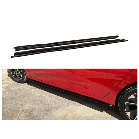 Side skirt extensions for Peugeot 308 Hatchback III P5 P51/P52 2022- ABS