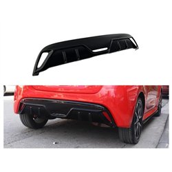 Rear bumper lip for Toyota Yaris Hatchback IV (XP210) 2020- | Black ABS