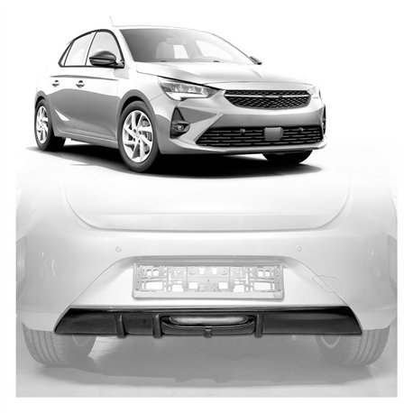 Rear bumper lip for Opel Corsa-e Hatchback F G2J0 U GS-Line 2020- ABS