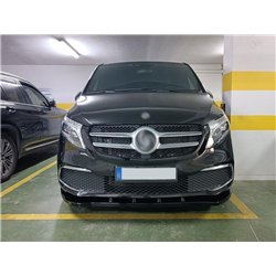 Front splitter for Mercedes V-Class (W447) FL 2019- | Black ABS