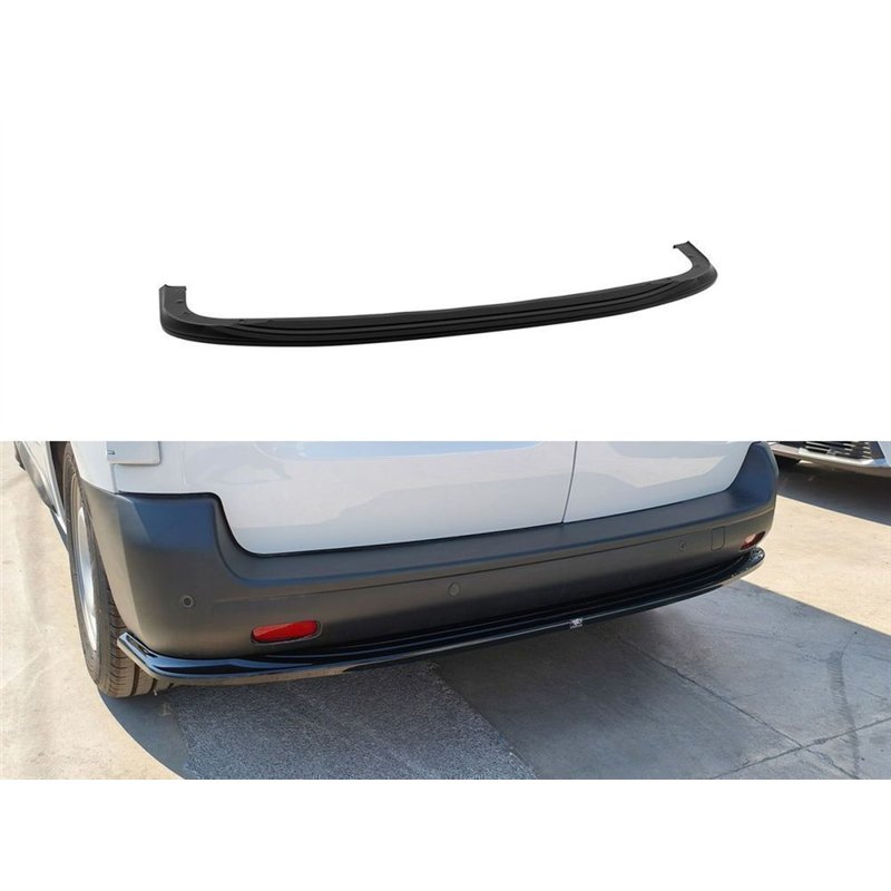 Rear bumper lip for Fiat E-Ulysse I 507 L2 Standard 2022-2023 Black ABS