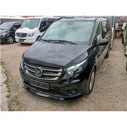 Front splitter for Mercedes Vito (W447) 2014- | Black ABS plastic Shiny