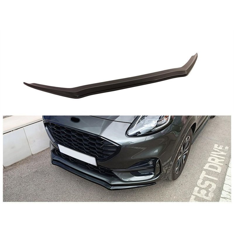 Front splitter for Ford Puma II (J2K) ST-Line 2020- | Black ABS