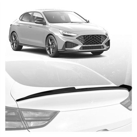 Rear tailgate spoiler cover for Hyundai i30 Fastback Liftback III PDE 2017-