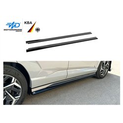Side skirt extensions for Hyundai Kona II (SX2) N-Line 2023- | Black ABS