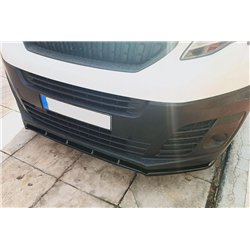 Front splitter for Peugeot Traveller I (K0) 2016- | Black ABS plastic Shiny
