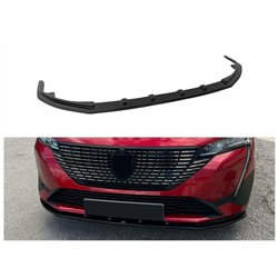 Front splitter for Peugeot 308 Hatchback III P5 P51/P52 2022- Black ABS