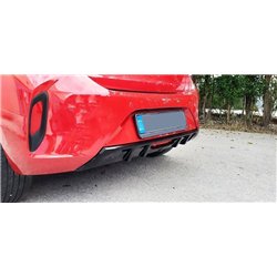 Rear bumper lip for Opel Corsa Hatchback F G2J0 U GS-Line 2019- Black ABS