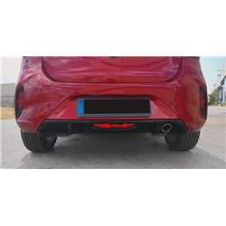 Rear bumper lip for Opel Corsa Hatchback F G2J0 U GS-Line 2019- Black ABS