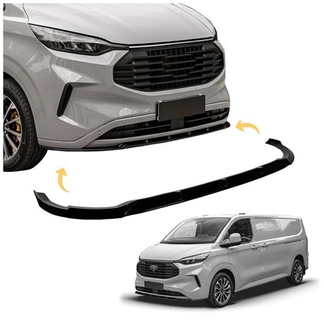 Front splitter for Ford Transit Custom II (V710) 2023- | Black ABS