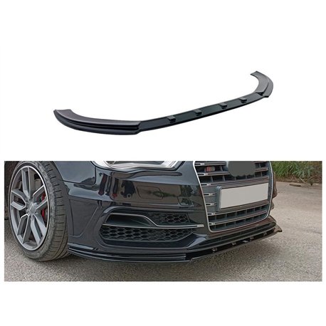 Front splitter for Audi S3 Sportback Hatchback III 8V 5D PRE-FL 2013-2016