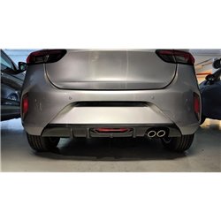 Rear bumper lip for Opel Corsa Hatchback F G2J0 U GS-Line 2019- Black ABS