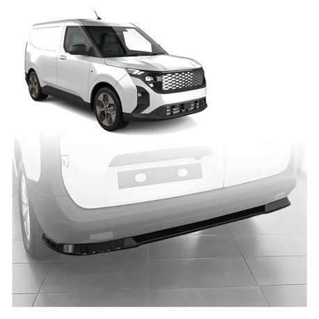 Rear bumper lip for Ford Transit Courier II (V769) 2023- | Black ABS