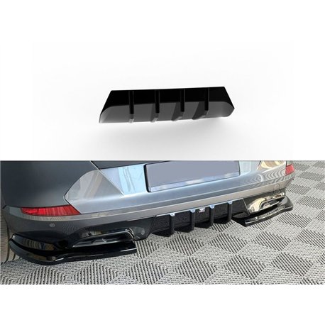 Rear bumper lip for CUPRA Formentor I (KM) PRE-FL 2020-2024 | Black ABS