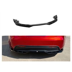 Rear bumper lip for Tesla Model 3 Sedan I (003) FL 2023- | Black ABS