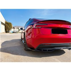 Rear bumper lip for Tesla Model 3 Sedan I (003) FL 2023- | Black ABS
