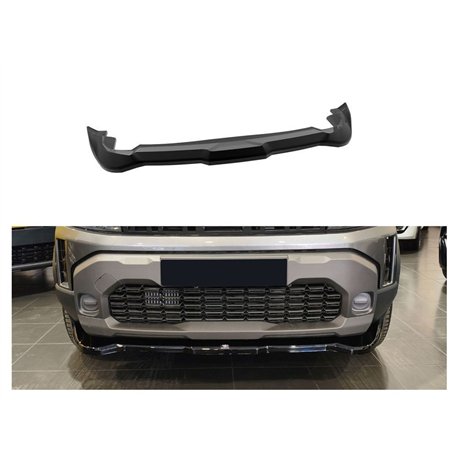 Front splitter for Dacia Duster III (DJF) 2024- | Black ABS plastic Shiny