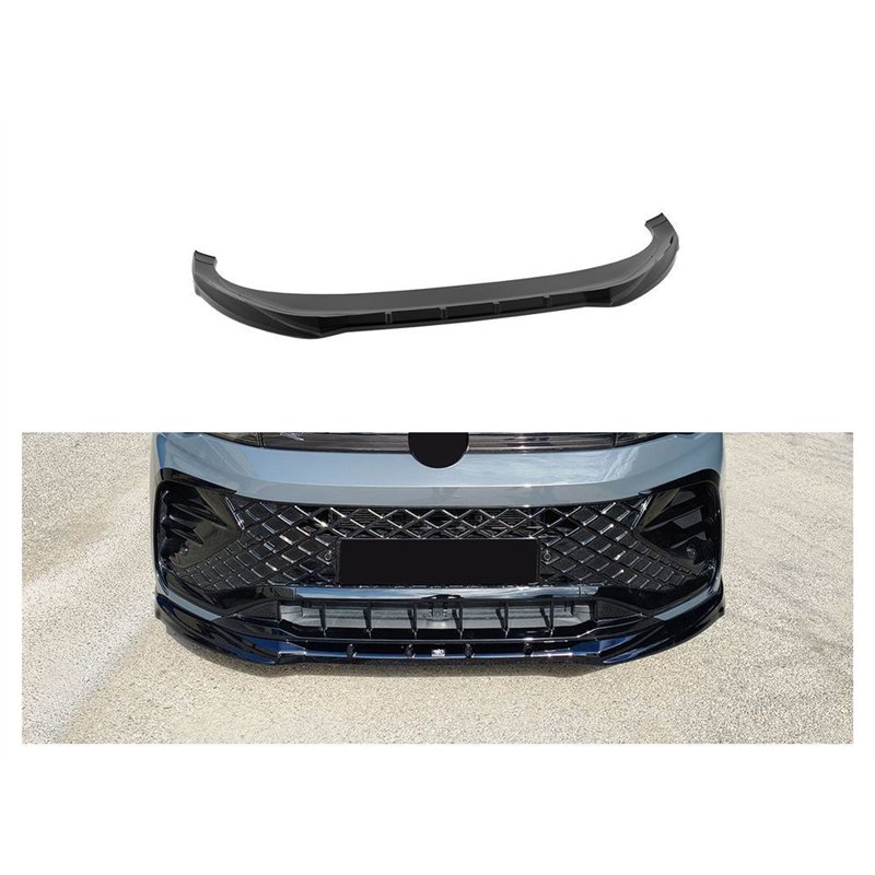 Front splitter for Volkswagen VW Tiguan III (CT) R-Line 2024- | Black ABS