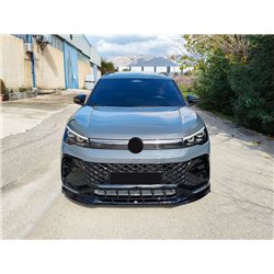 Front splitter for Volkswagen VW Tiguan III (CT) R-Line 2024- | Black ABS