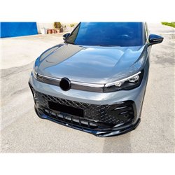 Front splitter for Volkswagen VW Tiguan III (CT) R-Line 2024- | Black ABS