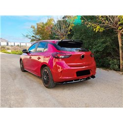 Rear bumper lip for Opel Corsa Hatchback F (G2J0 | U) 2019- Black ABS