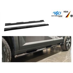 Side skirt extensions for Dacia Duster III (DJF) 2024- | Black ABS