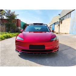 Front splitter for Tesla Model 3 Sedan I (003) FL 2023- | Black ABS