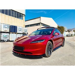 Front splitter for Tesla Model 3 Sedan I (003) FL 2023- | Black ABS