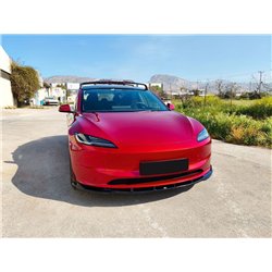 Front splitter for Tesla Model 3 Sedan I (003) FL 2023- | Black ABS