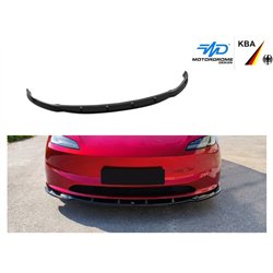 Front splitter for Tesla Model 3 Sedan I (003) FL 2023- | Black ABS