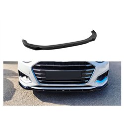 Front splitter for Audi A4 Sedan V (B9 | 8W) 4D FL 2019-2024 Black ABS