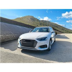 Front splitter for Audi A4 Sedan V (B9 | 8W) 4D FL 2019-2024 Black ABS