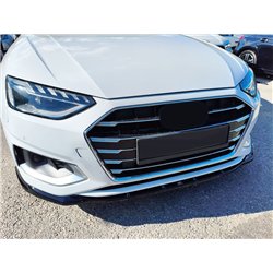 Front splitter for Audi A4 Sedan V (B9 | 8W) 4D FL 2019-2024 Black ABS