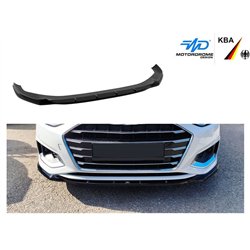 Front splitter for Audi A4 Sedan V (B9 | 8W) 4D FL 2019-2024 Black ABS