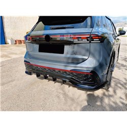 Rear bumper lip for Volkswagen VW Tiguan III (CT) R-Line 2024- | Black ABS