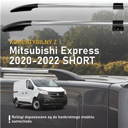 Split roof rails for Mitsubishi Express IV X82 SN L1 SWB 2020-2022 Solid A