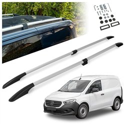 Split roof rails for Mercedes Citan W420 L2 2021- Solid Aluminum Plastic