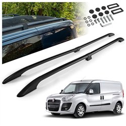 Split roof rails for Fiat Doblo II 263 L2 Maxi 2010-2022 Solid Aluminum Pl