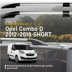 Relingi dachowe dzielone Opel Combo D X12 L1 2012-2018 Aluminium p