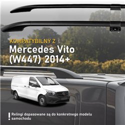Relingi dachowe dzielone Mercedes Vito W447 L3 ELWB 2014- Aluminiu